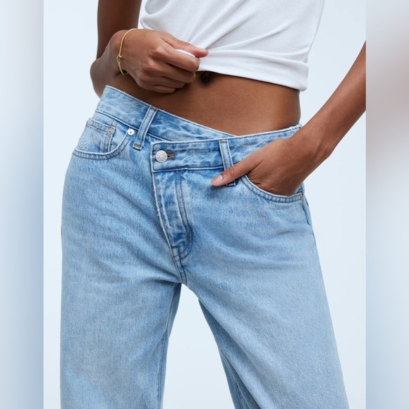 Madewell Low-Slung Straight Jeans - Light Wash - Size 24 - Picture 2 of 14
